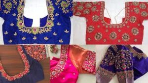 aari work blouse designs, Blouse designs, blousedesigns.co.in, Maggam work blouse designs, patch work blouse designs, ready made blouse with maggam work designs