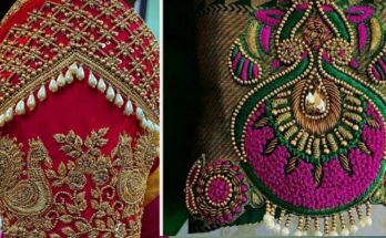 latest maggam work blouse designs aari work blouse designs