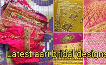 latest new model beads work bridal maggam wokr designs