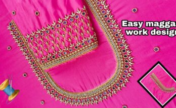 latest new model beads and kundhan work maggam work designs