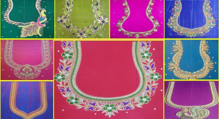 new model aari work trending blouse magam work designs